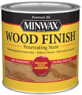 Minwax Wood Finish 222304444 Wood Stain, Satin, Colonial Maple, Liquid, 0.5 pt, Can